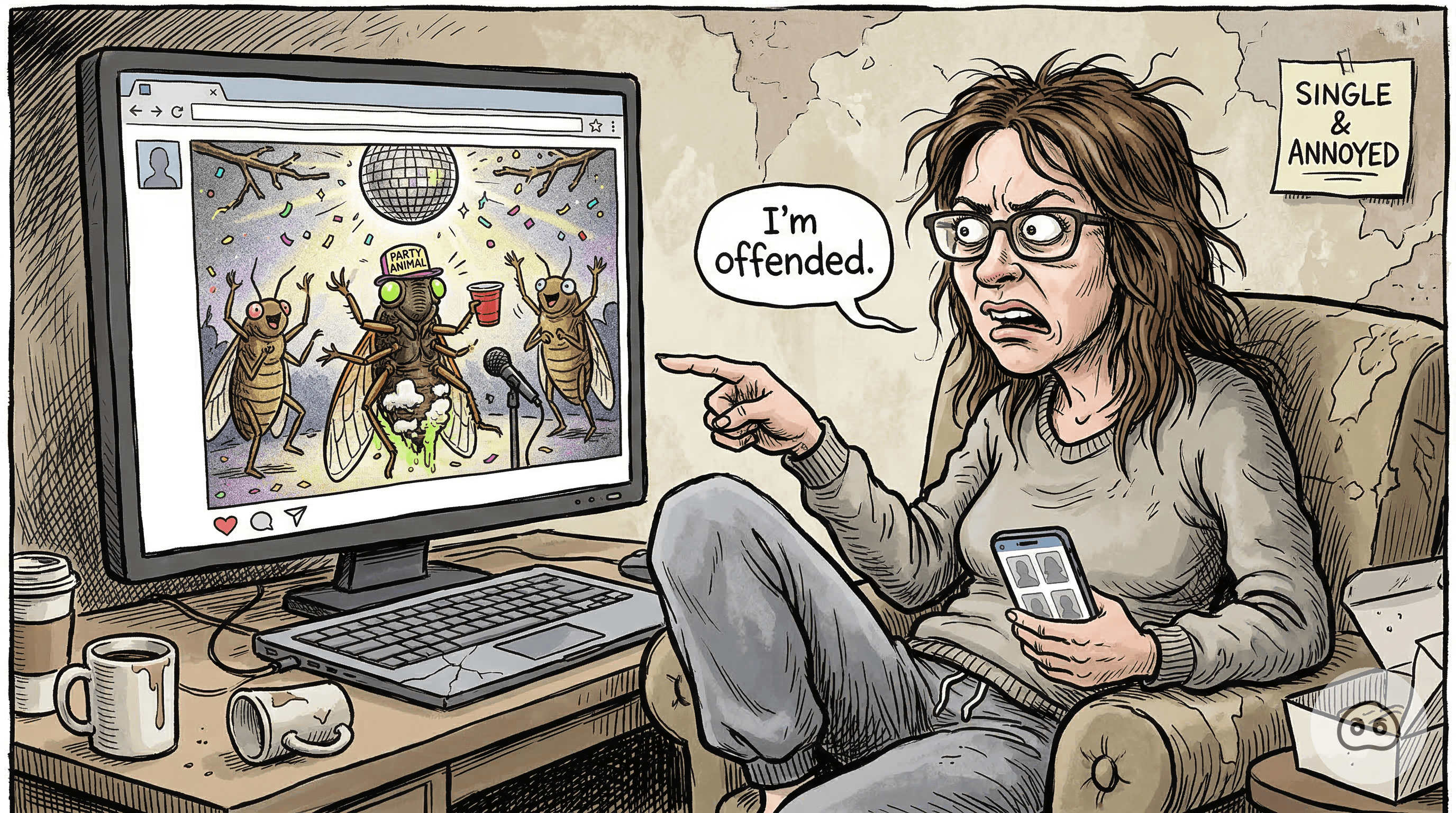Area Woman 'Personally Offended' That Rotting, Abdomen-Less Insect Has More Active Social Life