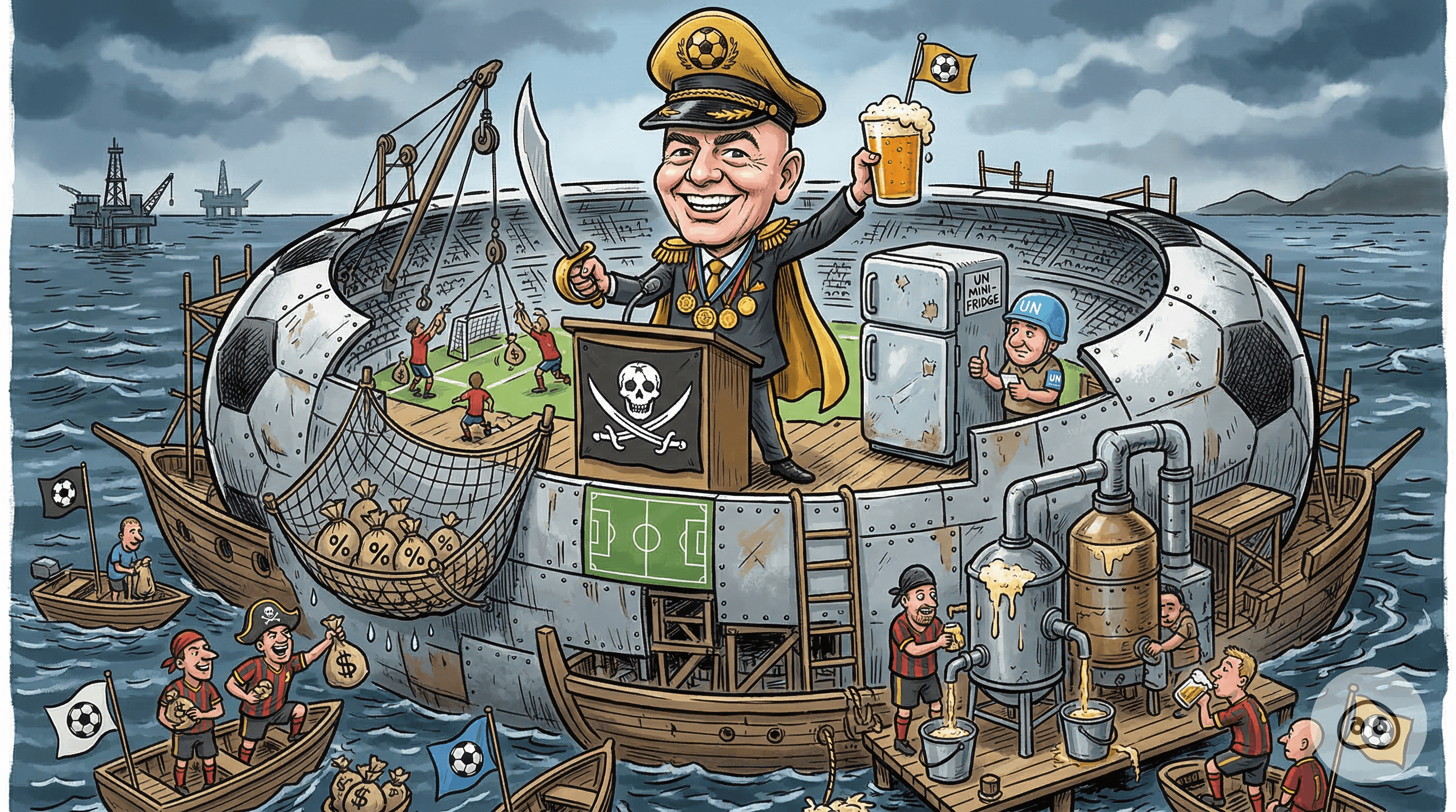 FIFA Officially Recognized As Sovereign Pirate Nation Following 'Generous Gift' To UN Mini-Fridges