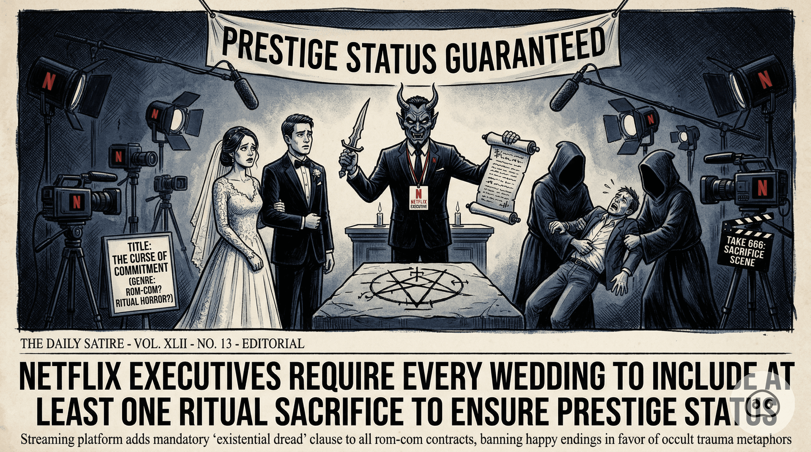 Netflix Executives Require Every Wedding To Include At Least One Ritual Sacrifice To Ensure Prestige Status