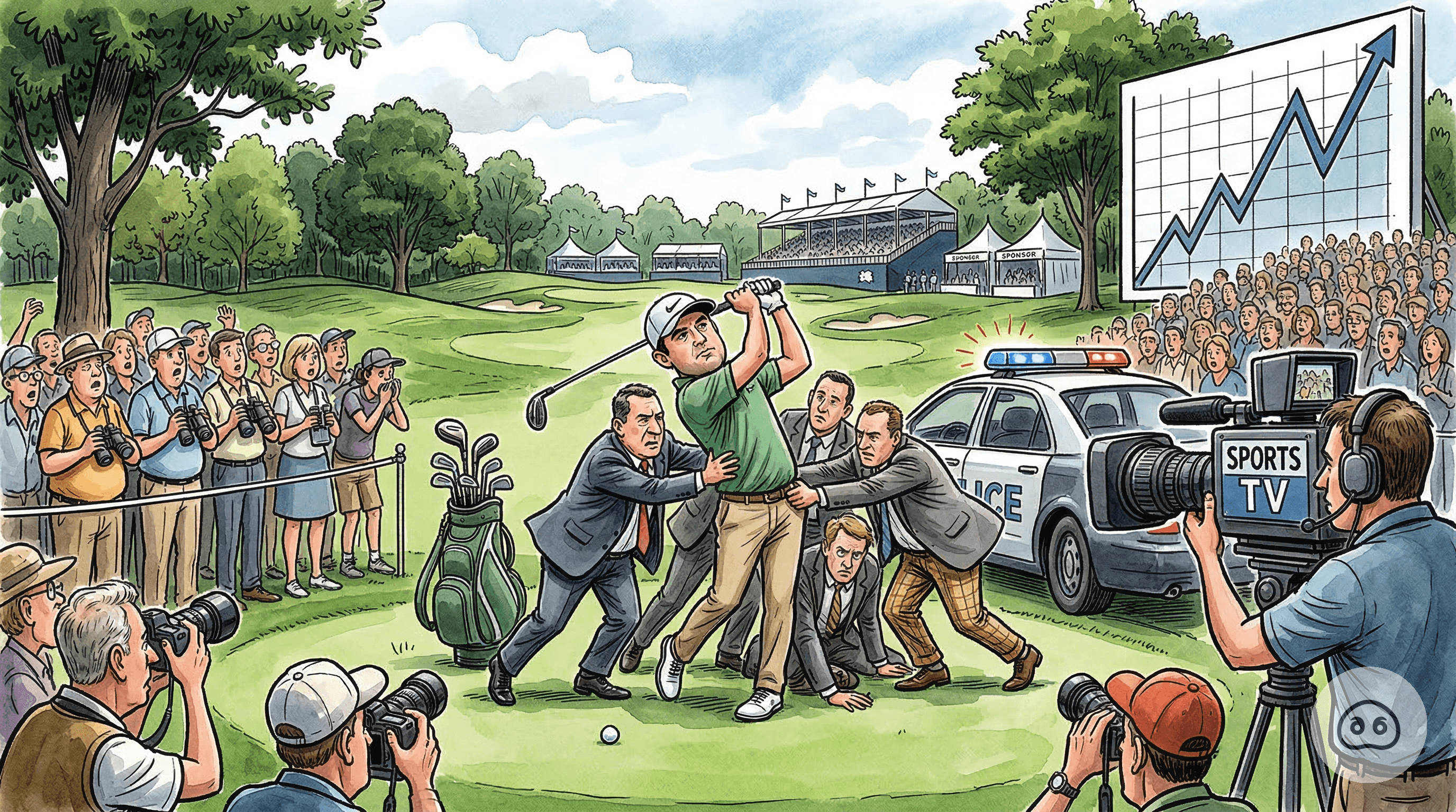 PGA Championship Finally Achieves High-Stakes Tension By Incorporating Random Police Abductions Into Tournament Schedule