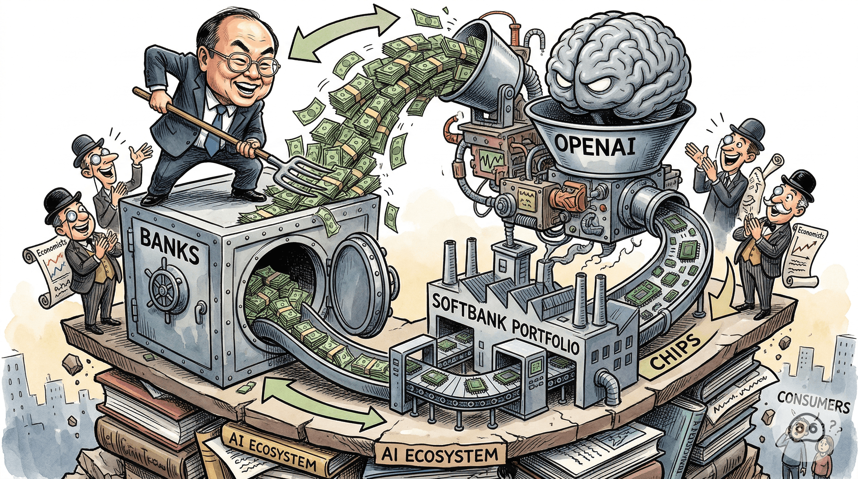 SoftBank Borrows $40 Billion From Banks To Give To OpenAI To Buy Chips From Companies Funded By SoftBank